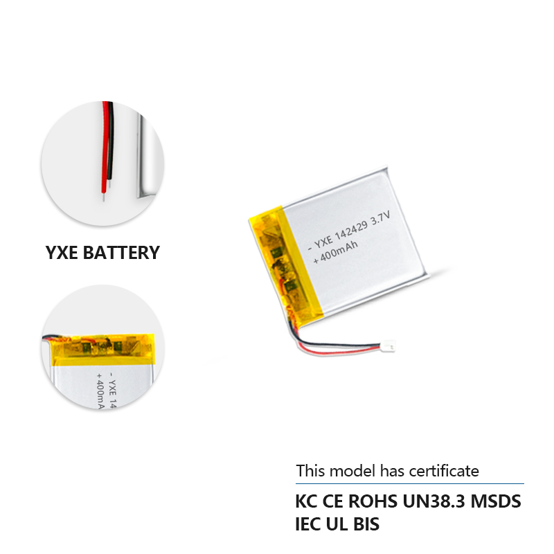 3.7 V 锂离子电池 101635-500mah